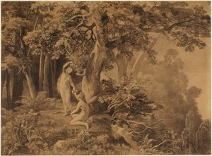 The Fall of Man (Genesis 3:6) by Johann Wilhelm Schirmer