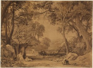 The Work (Genesis 3:19) by Johann Wilhelm Schirmer