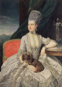 Archduchess Maria Christine Habsburg-Lothringen, daughter of Empress Maria Theresa of Austria and Emperor Francis I of Austria by Johann Zoffany