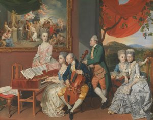 The Gore Family with George, 3rd Earl Cowper by Johann Zoffany