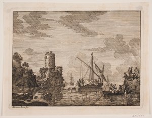 Ships on a River. A Tower to the Left by Johanna Fosie
