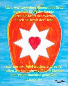 Grateful for Noble Love and Warmth by Johanna Thier