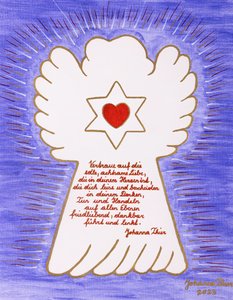 The Angel with the Rosenthal Peace Star by Johanna Thier