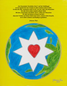 The Rosental Heart-Love Star as a Symbol for Peace in All Countries of the World by Johanna Thier