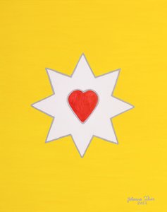 The Joy-Bringing Heart Love Star - Picture Without Quote by Johanna Thier