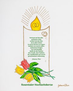 Rosental Wedding Candle by Johanna Thier