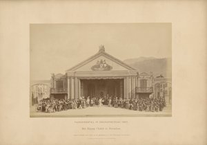 Passion Play of Ober-Ammergau - The Entry of Christ into Jerusalem by Johannes Bernhard