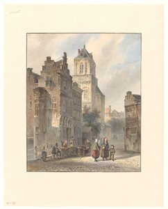View of the Town Hall of Delft