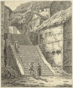 Staircase Between Houses in Mettmann, Near Düsseldorf by Johannes Elffers