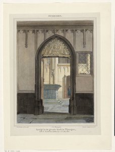 View of Tomb in Stevenskerk in Nijmegen by Johannes Franciscus Christ
