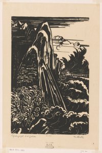 Cyclops Mountains, Dutch New Guinea by Johannes Frederik Engelbert ten Klooster (signed by artist)