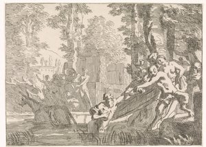 Silenus Being Pulled from the Water by Johannes Glauber