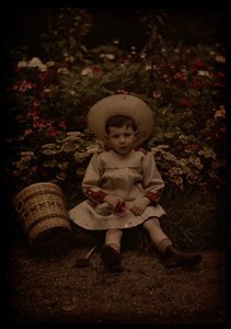 Child Before Flowers