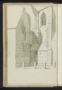Side View of the Great Church in Hoorn by Johannes Huibert Prins