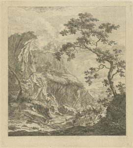 Mountainous Landscape with Cattle