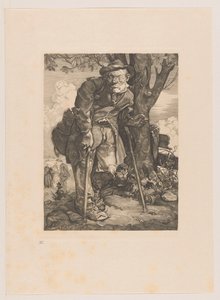 Beggar with Crutches by Johannes Josephus Aarts