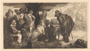 Men, Women, and Children by a Tree by Johannes Josephus Aarts
