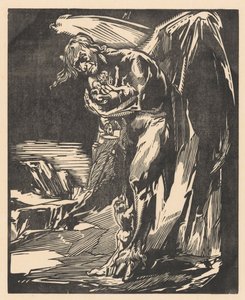 Satan with Figures in His Arms by Johannes Josephus Aarts