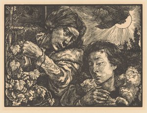 Two Women by a Vine
