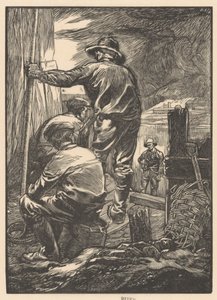 Four Workers by the Water by Johannes Josephus Aarts