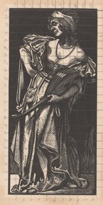 Woman with Lute by Johannes Josephus Aarts