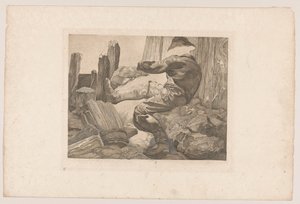 Worker Pushing by Johannes Josephus Aarts