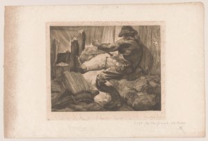 Laborer Prying by Johannes Josephus Aarts