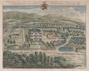 Easington, The Seat of Nathaniel Stevens, [1712] Reissued 1768 by Johannes Kip