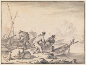 Italian Seaport by Johannes Lingelbach