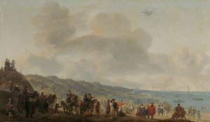 The Departure of Charles II of England from Scheveningen by Johannes Lingelbach