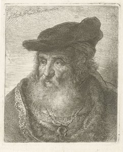 Portrait of an Old Man with a Beret by Johannes Mock