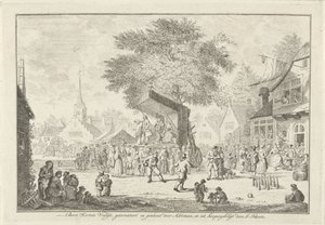 Peasant Fair in the Village, ca. 1750 by Johannes Schouten