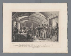 The Stay of General Chassé at the Citadel of Antwerp (18 December 1832) (Vier platen van de verdediging van de Citadel 10-18 december 1832)