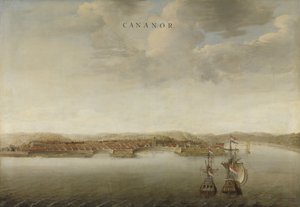 View of Cannanore on the Malabar Coast in India