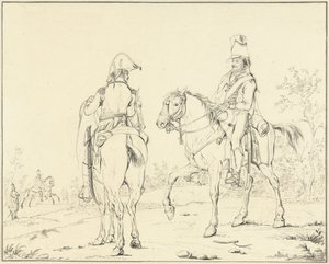 Two French Cavalrymen on Horseback