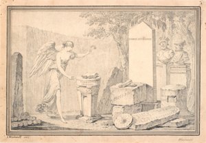 Title Vignette for Snorre Sturleson: Heimskringla, Vol. I, 1778 by Johannes Wiedewelt