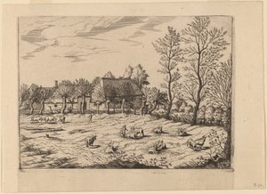 Farm by Johannes and Lucas van Doetechum after Master of the Small Landscapes