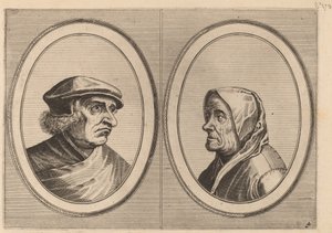 Joris Ysegrim and Quastighe Jopje by Johannes and Lucas van Doetechum after Pieter Bruegel the Elder