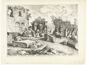 Garden with Fragments of Antique Statues