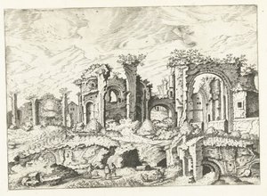 Fourth View of Ruins on the Palatine, Roman Ruins, 1561 (series title)
