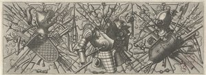 Frieze with a Helmet, Shield, and Crossed Weapons and Crossbows (Panoplia sev armamentarium)
