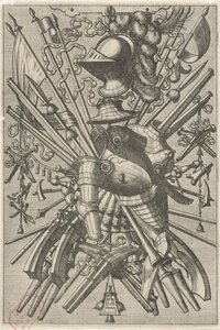 Flat Decoration Consisting of a Trophy