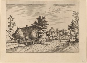 Village Street by Johannes van Doetechum, the Elder and Lucas