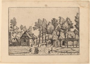 Village Street by Johannes van Doetechum, the Elder and Lucas