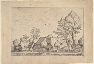 Large Farm with Draw Well, ca. 1559-61 by Johannes van Doetecum I