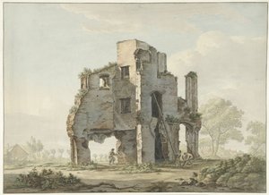 The Demolition of the Ruins of the Abbey of Rijnsburg by Johannes van Lexmond