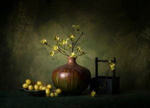 Elegant Green Still Life