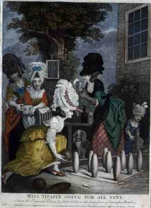 Miss Tipapin Going for All Nine by John (after) Collet