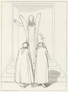 Gate of Purgatory, Purgatory, Canto 9 by John (after) Flaxman