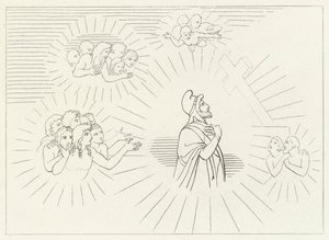 Heavenly Splendours, Paradise, Canto 20 by John (after) Flaxman